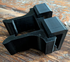 Climbing stick Molle caddy for 1-inch square tubing, designed for saddle hunting, by 3D Hunting Solutions.