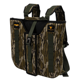 Twisted Iron Hunting Pack Rat Bottomland pack with durable camouflage fabric and multiple compartments for outdoor gear.