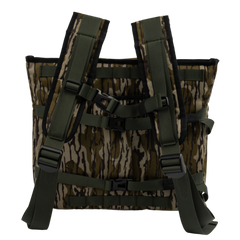 Twisted Iron Hunting Pack Rat Bottomland pack with camouflage pattern, featuring adjustable straps and multiple compartments.