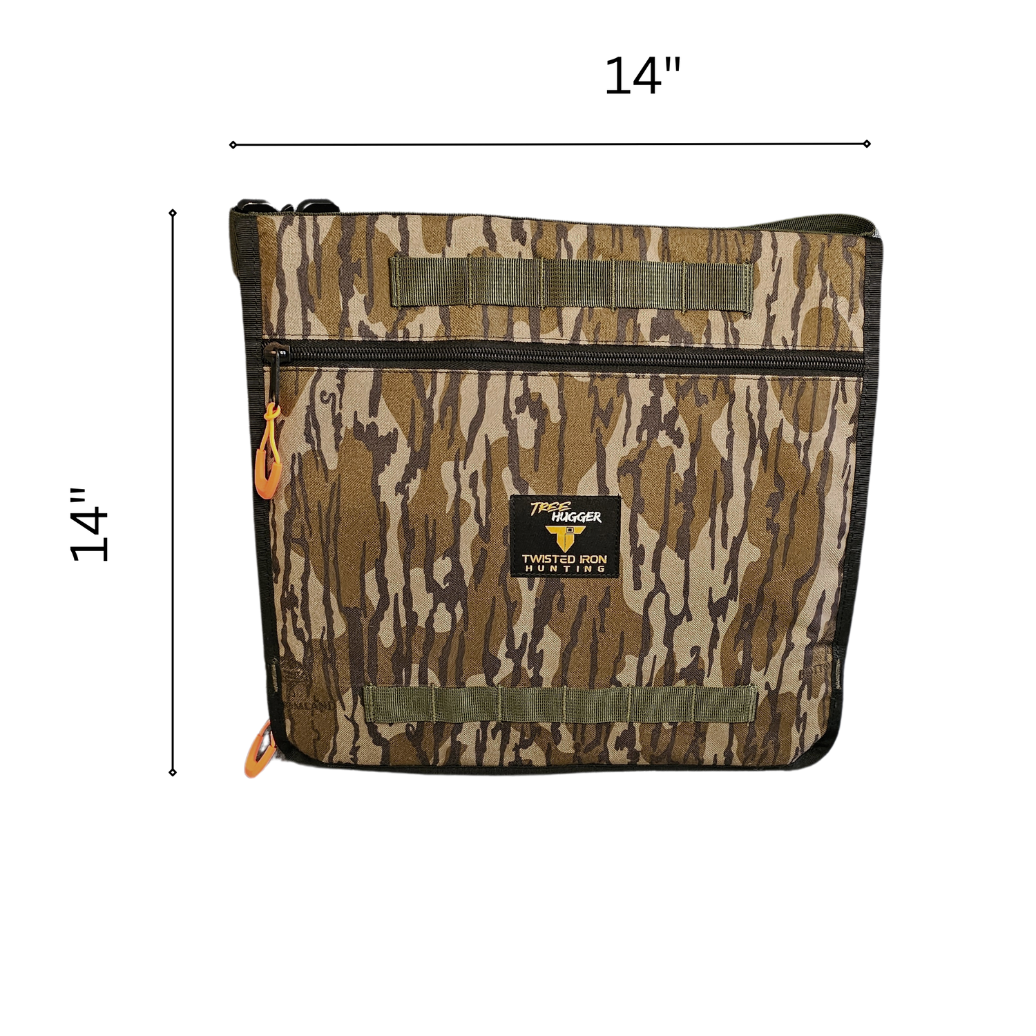 Twisted Iron Hunting Tree Hugger bottomland camouflage pattern in regular or mini size, designed for outdoor tree concealment.