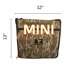 Twisted Iron Hunting Tree Hugger BOTTOMLAND tree camouflage pattern in regular or mini size, designed for hunting gear concealment.