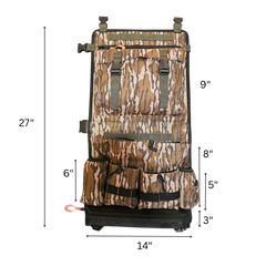 Close-up of the Twisted Iron Hunting Tree Hugger bottomland camouflage pattern in regular or mini size, designed for hunting blinds.