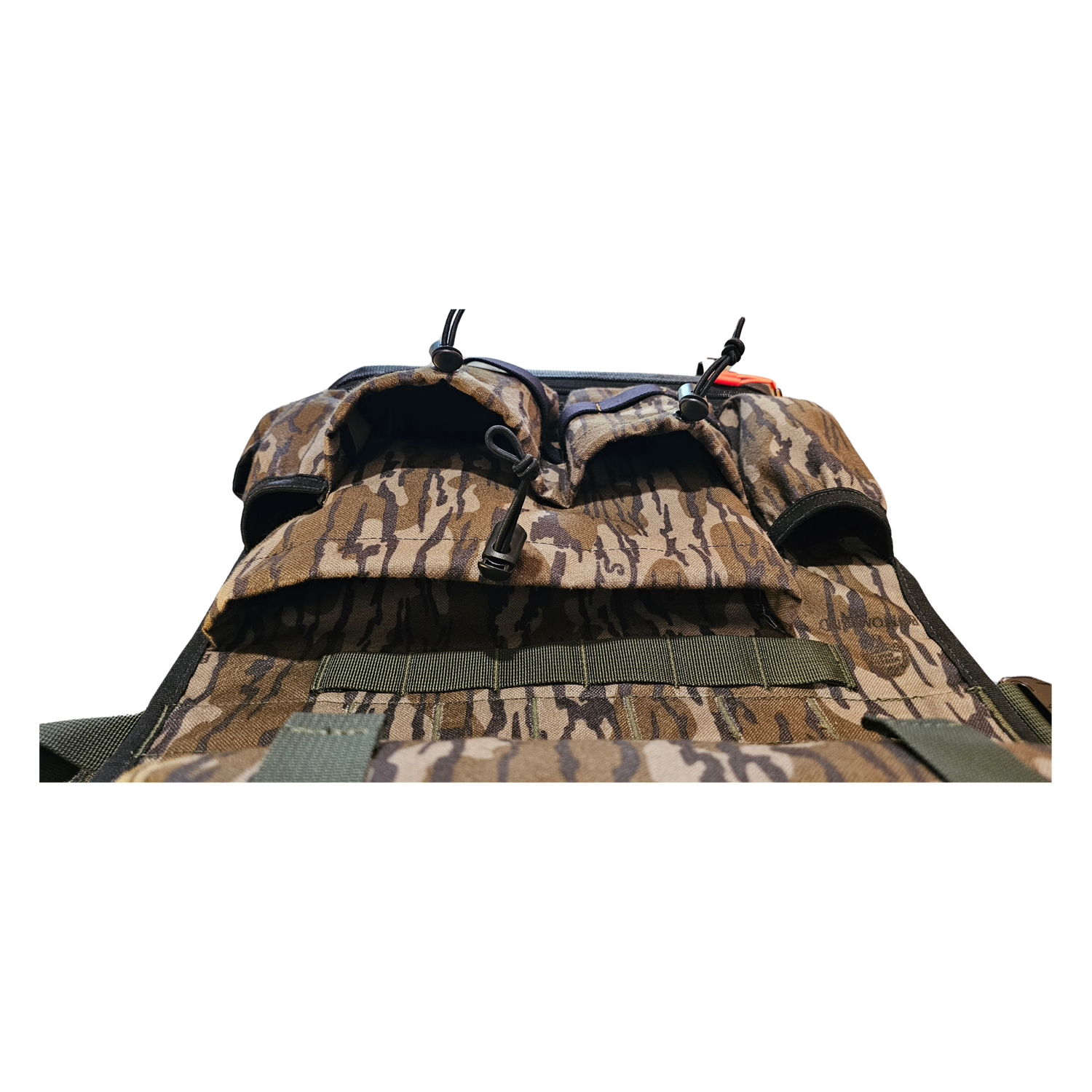 Twisted Iron Hunting Tree Hugger bottomland camouflage pattern in regular or mini size, designed for outdoor concealment.