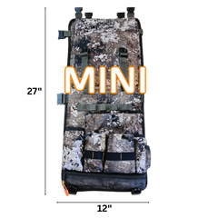 Twisted Iron Hunting Tree Hugger in regular or mini size, showcasing a sturdy metal tree support device for hunting blinds.