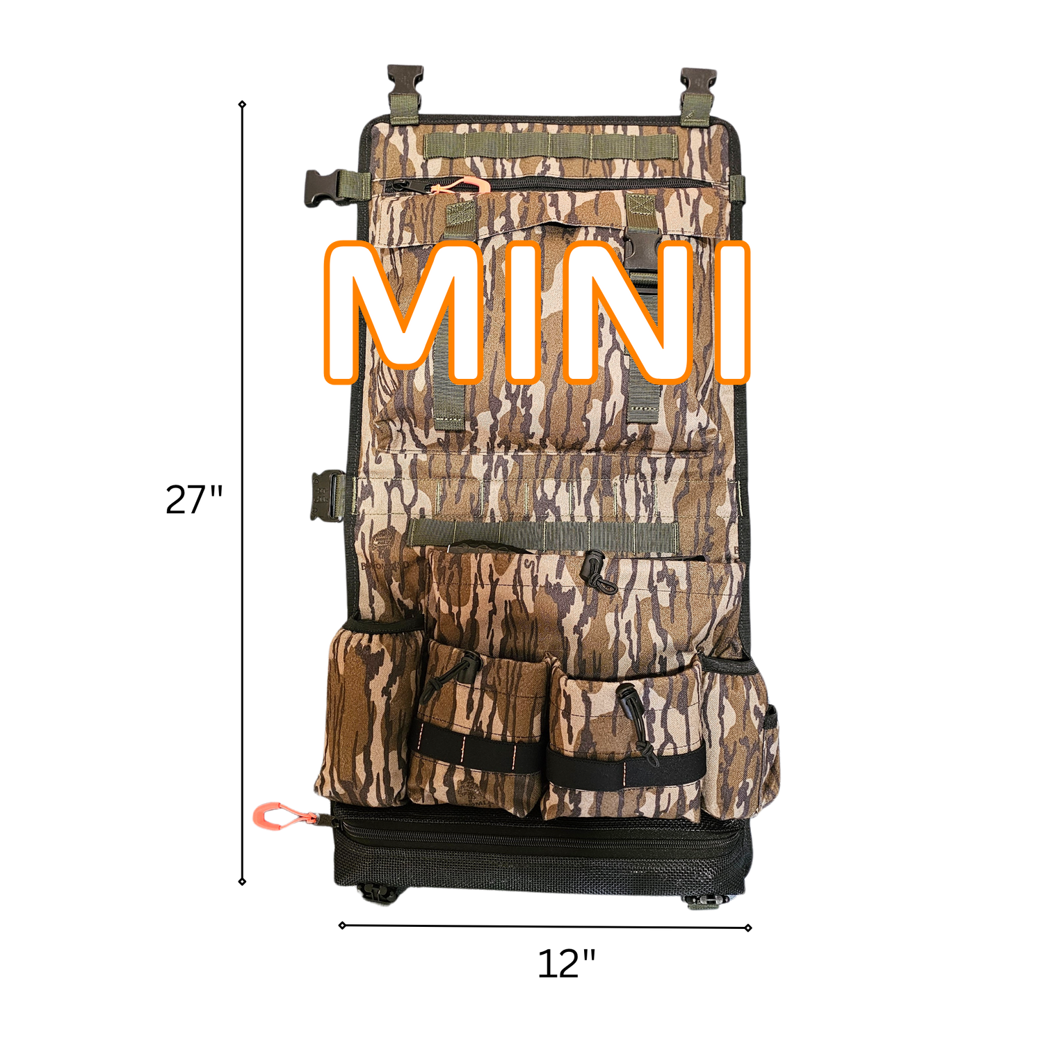 Twisted Iron Hunting Tree Hugger bottomland camouflage pattern for regular or mini size, designed for outdoor hunting concealment.