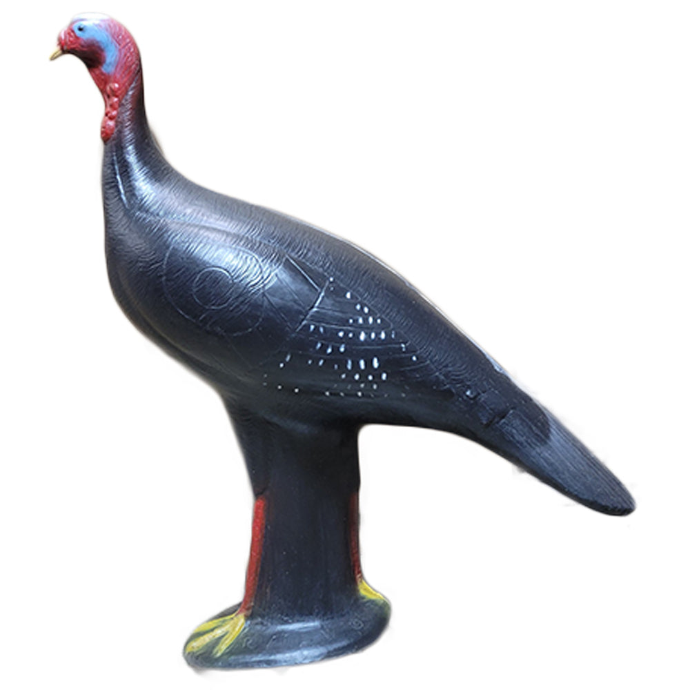 Black BIGshot Archery Real Wild 3D Walking Turkey archery target with EZ Pull foam for realistic practice.