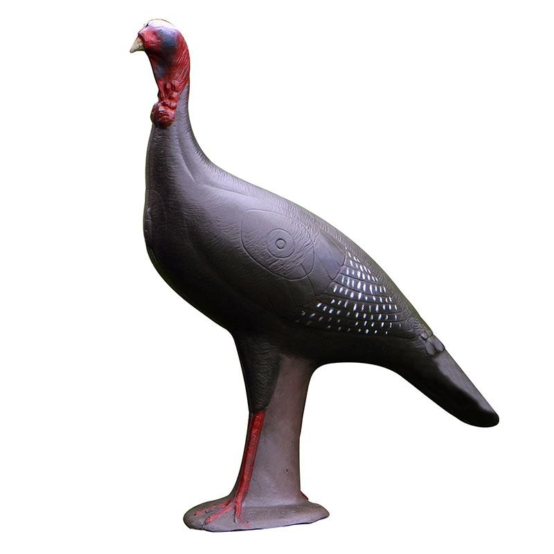 Black BIGshot Archery Real Wild 3D Walking Turkey archery target with EZ Pull foam for realistic practice shots.