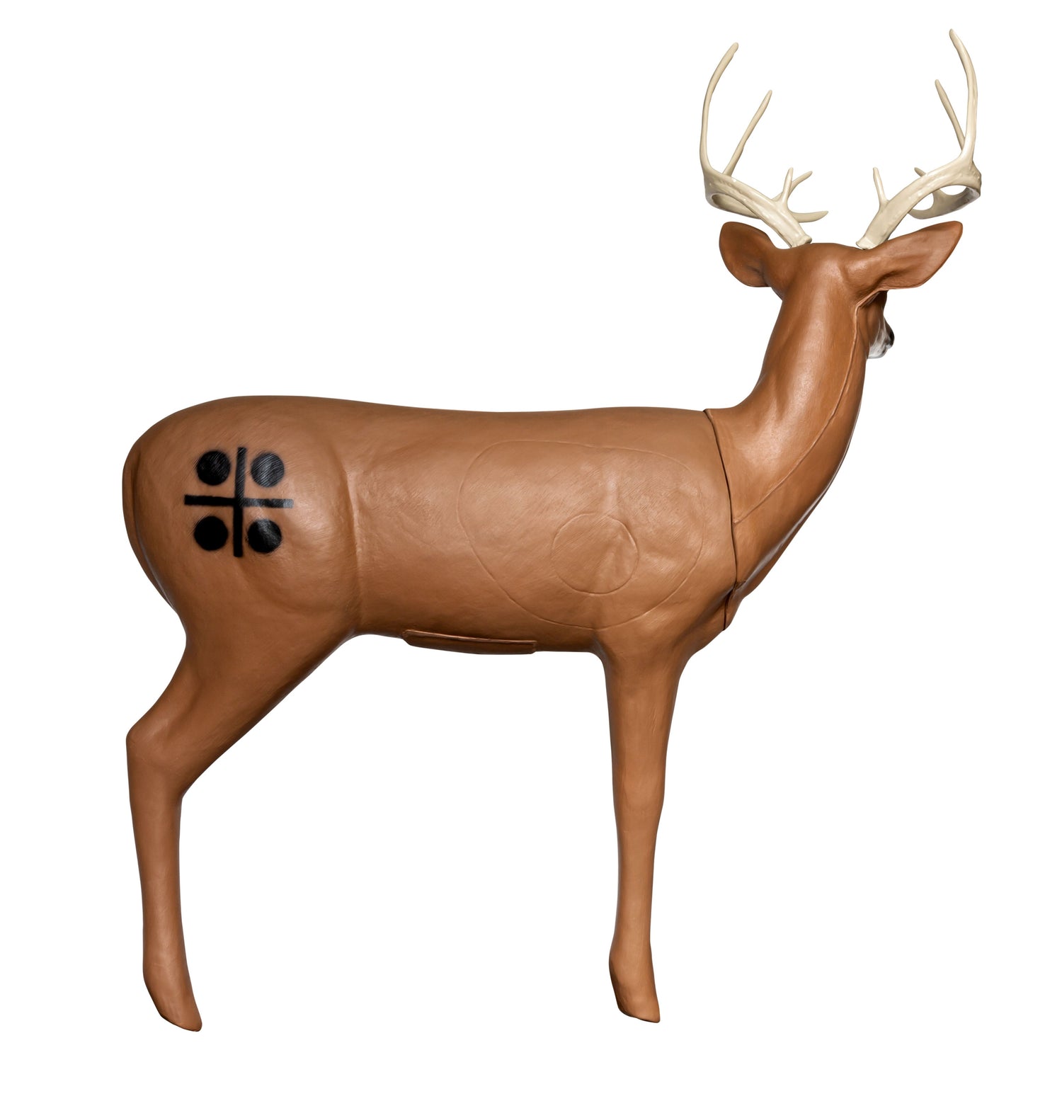 Bigshot Archery Pro Hunter Double Duty Buck 3D archery target with realistic deer design for target practice and outdoor shooting.