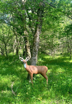 BIGshot Archery Pro Hunter Double Duty Buck 3D Archery Target with realistic deer design for practice shooting
