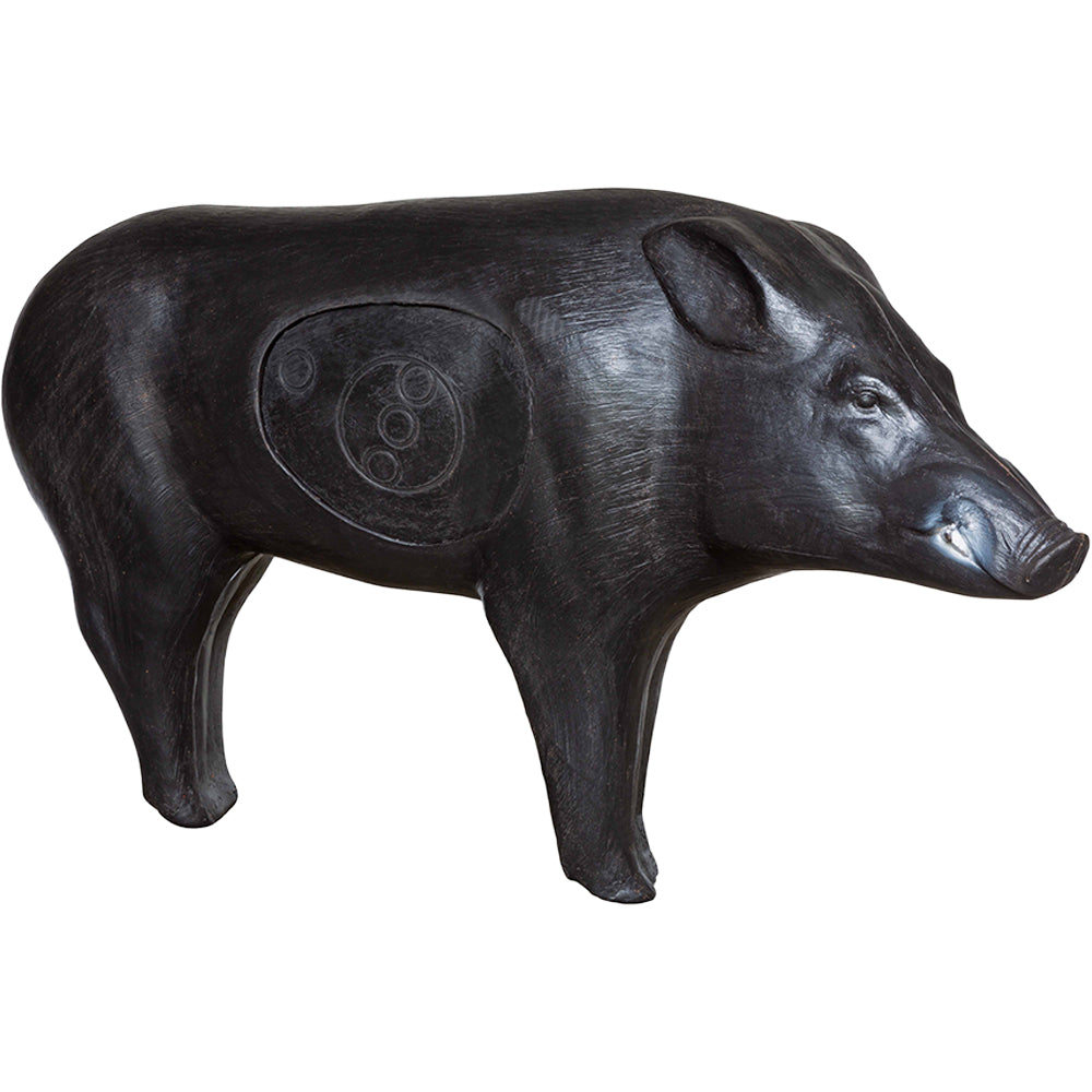 Real Wild 3D Black Boar archery target by BIGshot Archery featuring EZ Pull Foam for easy handling and realistic wild game practice