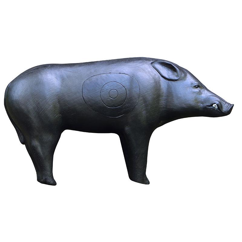 BIGshot Archery Real Wild 3D Black Boar archery target with EZ Pull foam for realistic practice and durability.