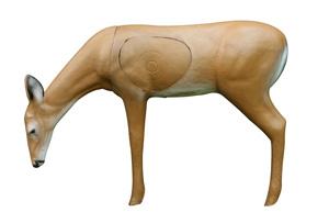 BIGshot Archery Real Wild 3D Browsing deer archery target with EZ Pull foam, realistic vital deer design for practice shooting.