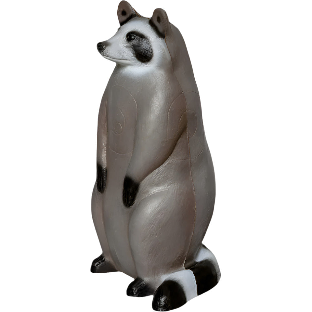 Real Wild 3D Competition Raccoon archery target by BIGshot Archery with EZ Pull Foam for easy arrow removal.