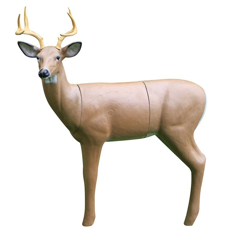 BIGshot Archery Real Wild 3D Medium Series Alert Buck archery target with EZ Pull foam for outdoor shooting practice