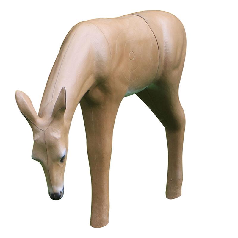 Bigshot Archery Real Wild 3D Medium Series browsing deer archery target with EZ Pull foam, realistic deer design for practice.