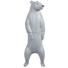 BIGshot Archery Real Wild 3D Polar Bear target with EZ Pull foam for archery practice and wildlife simulation.
