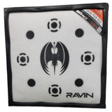 BIGshot Archery Ironman 650 Ravin Edition crossbow target for archery practice, showing durable target with detailed branding.
