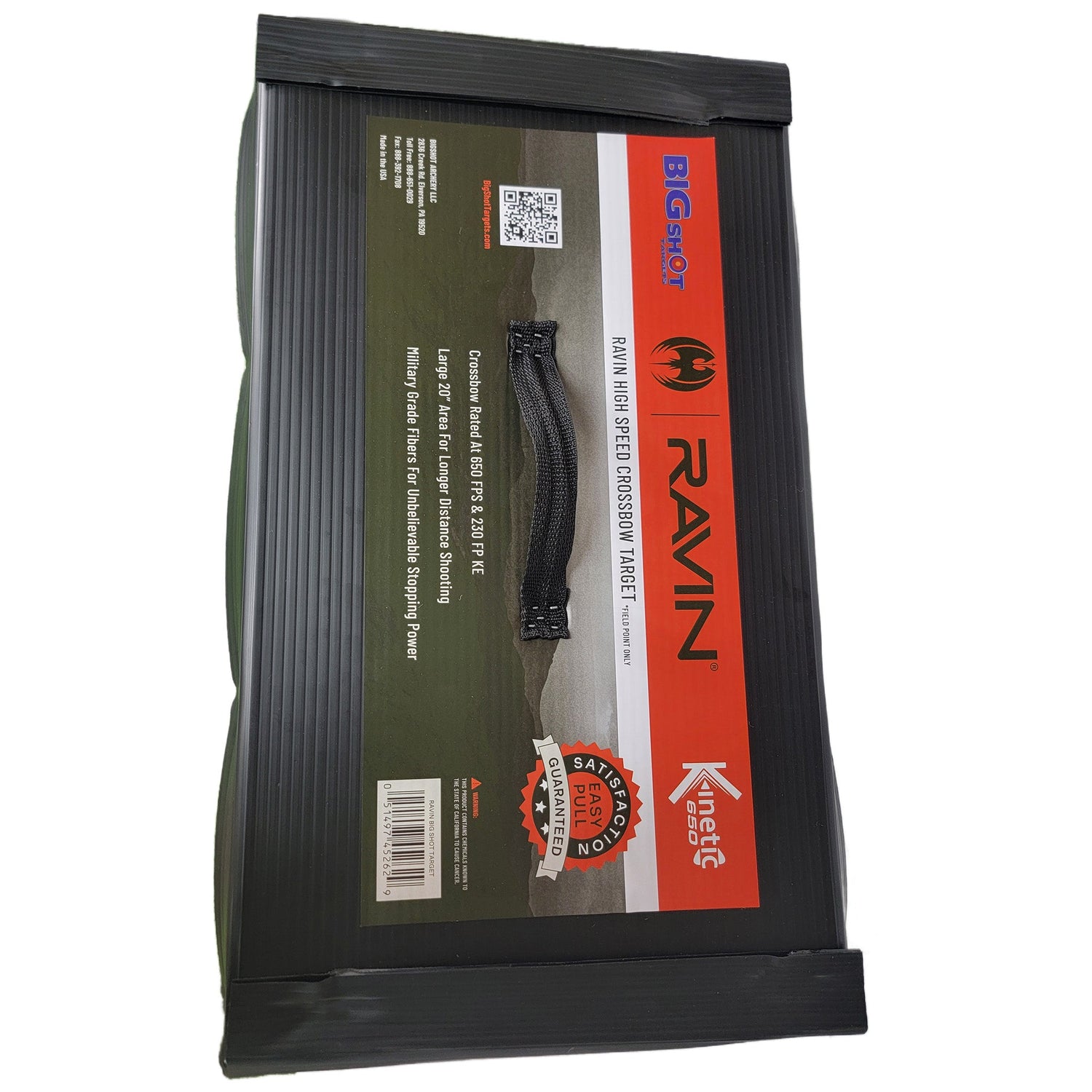 Ironman 650 Ravin Edition archery target by BIGshot Archery, designed for crossbow practice with detailed, durable target surface.