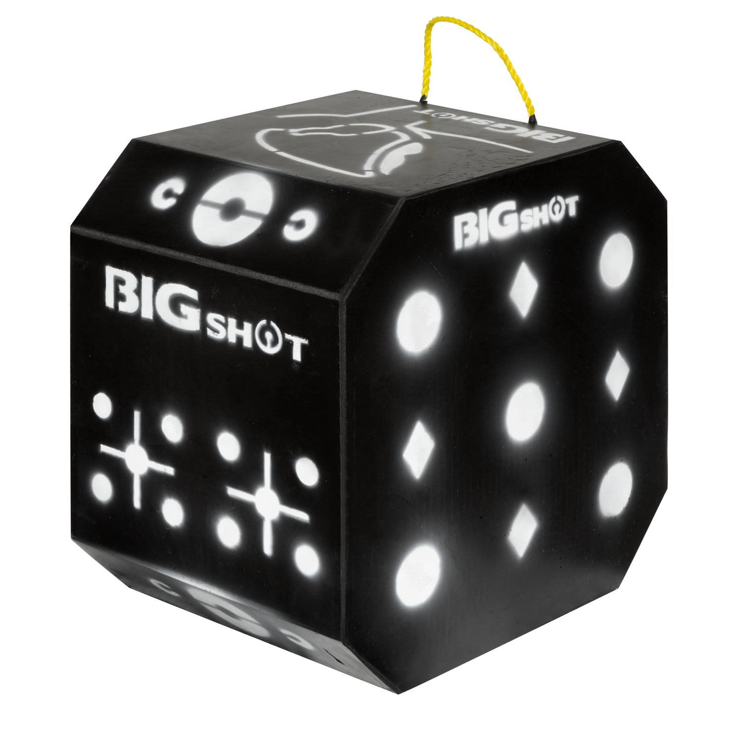 BIGshot Archery Titan 10XS Crossbow Target showing a durable archery target with realistic target face for crossbow practice.