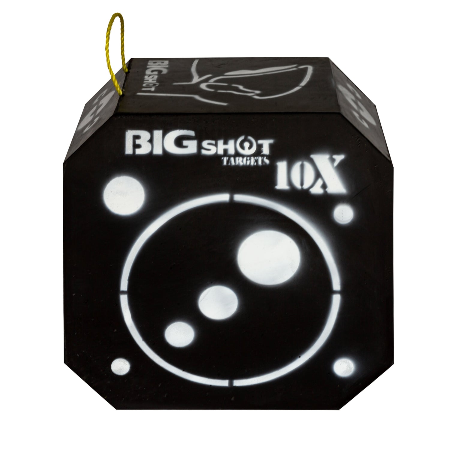 BIGshot Archery Titan 10XS crossbow target with durable foam and realistic target face for archery practice and target shooting.