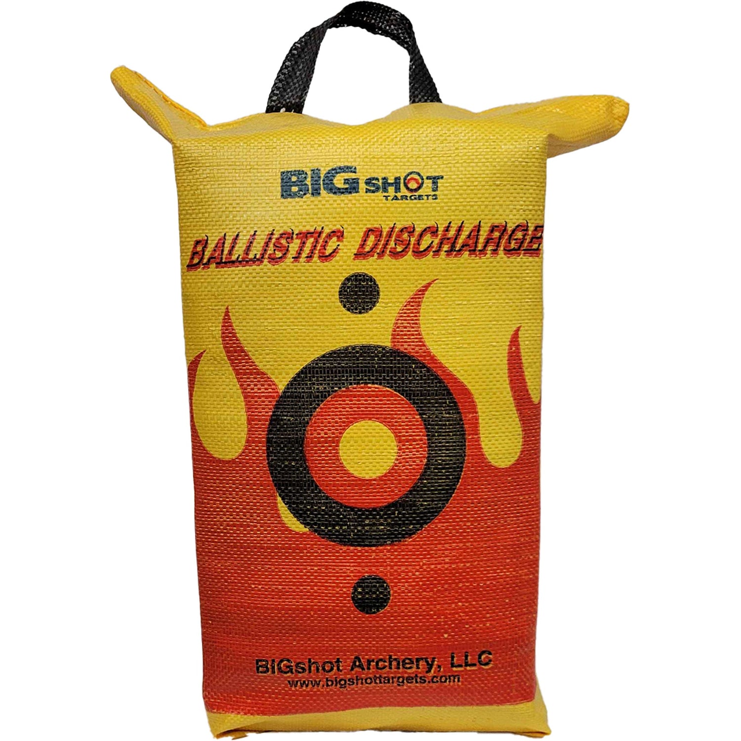 BIGshot Archery Ballistic Discharge Bag Target for archery practice, featuring durable bag and block design for target shooting.