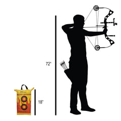 BIGshot Archery Ballistic Discharge Bag Target for archery practice, featuring a durable bag/block design for arrow stopping and target shooting.