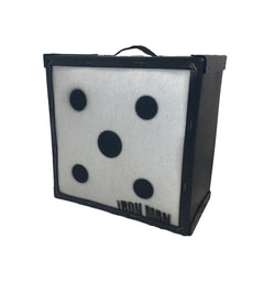 Iron Man 18-inch high kinetic energy crossbow target bag by BIGshot Archery, designed for crossbow practice and target shooting.