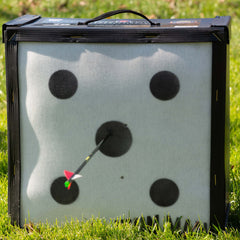 BIGshot Archery Iron Man 18-inch high kinetic energy crossbow target bag for durable, high-performance shooting practice.