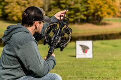 Iron Man 18-inch high kinetic energy crossbow target bag by BIGshot Archery, designed for crossbow practice and target shooting.