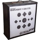 Iron Man-themed BIGshot Archery 24-inch Xtreme 500 high kinetic energy crossbow target bag for archery practice.