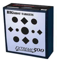 BIGshot Archery Iron Man 24" Xtreme 500 high kinetic energy crossbow target with weather cover for outdoor shooting practice