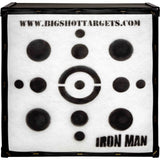 Iron Man 30-inch personal range bag target by BIGshot Archery, designed for archery practice and target shooting.