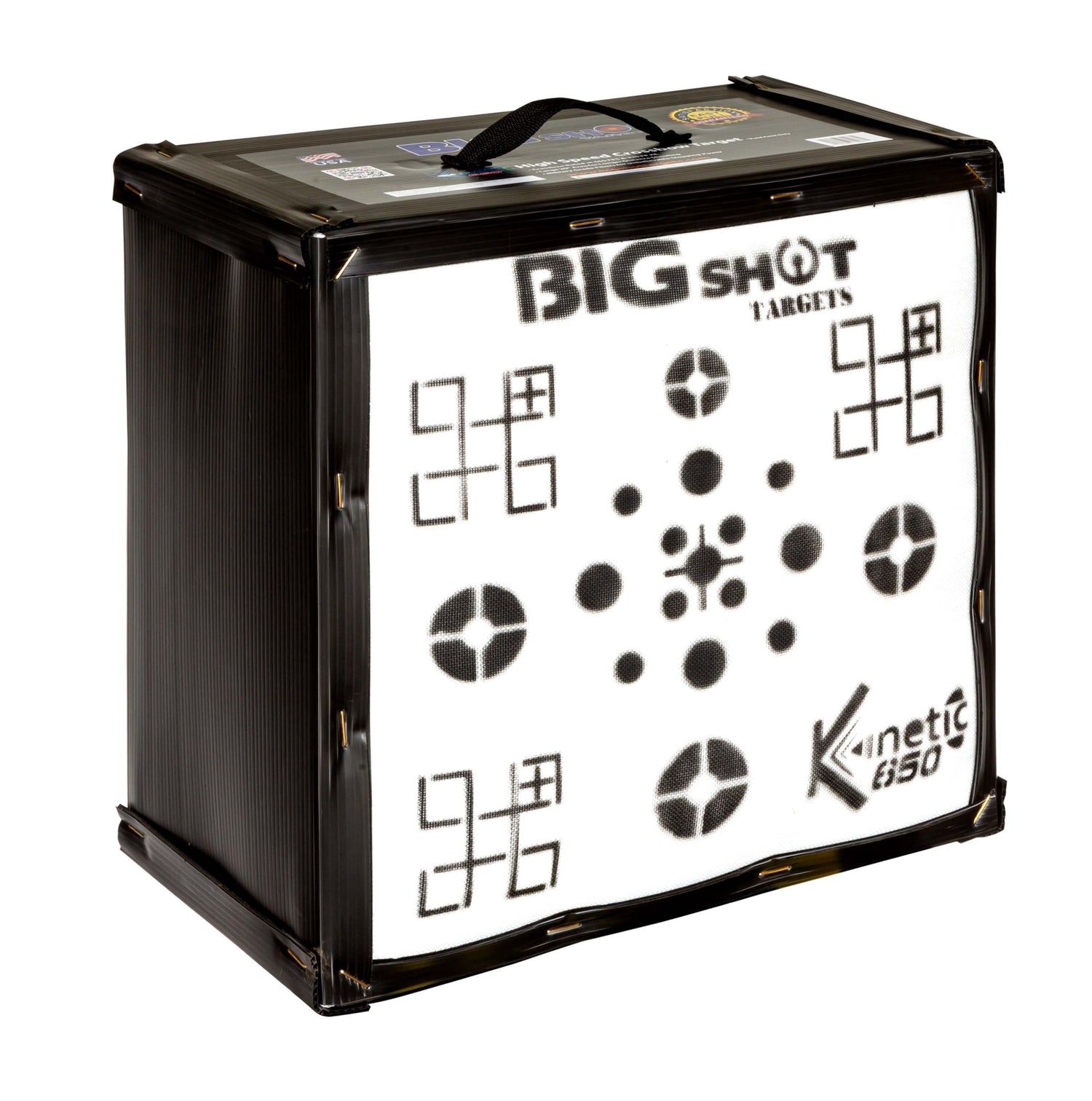 BIGshot Archery Kinetic 650 High Kinetic Energy Crossbow Target Bag designed for high-impact crossbow shooting practice.