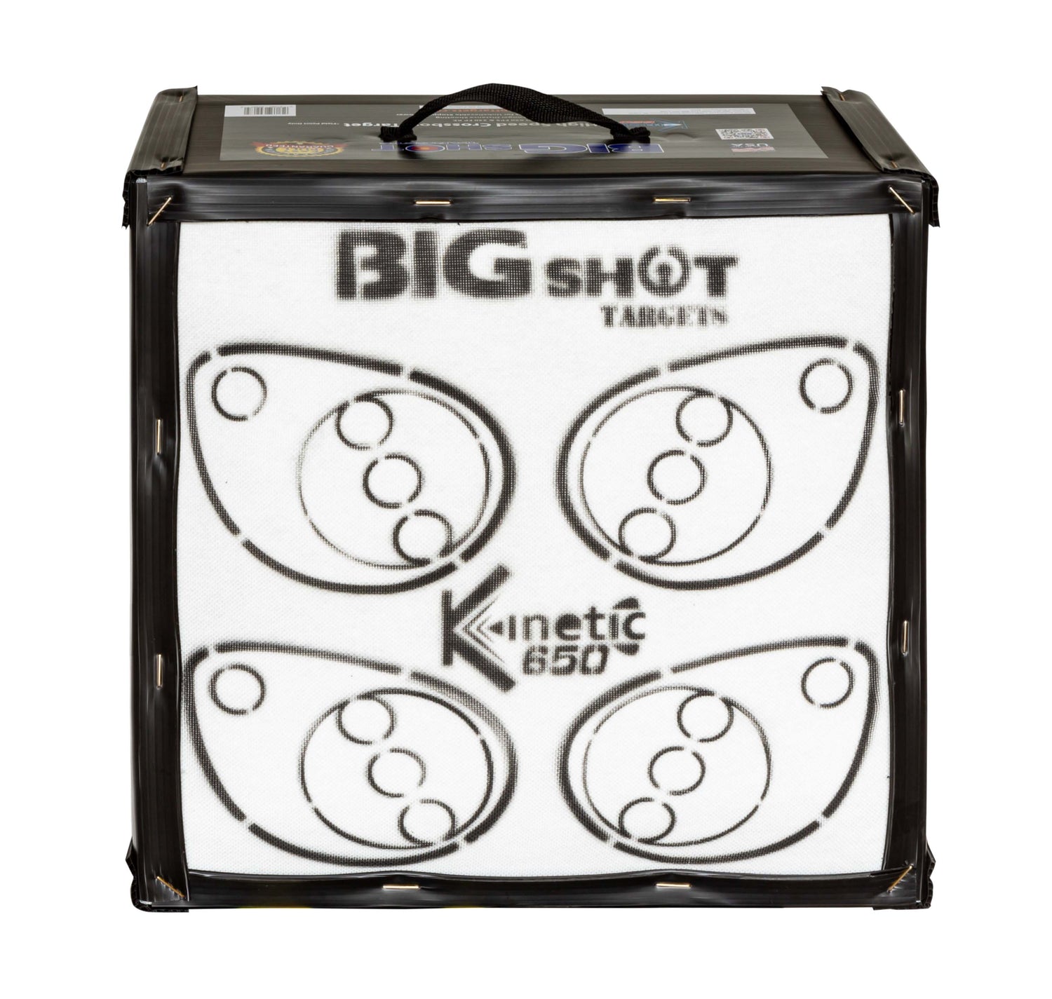 BIGshot Archery Kinetic 650 high kinetic energy crossbow target bag for archery practice and arrow stopping.