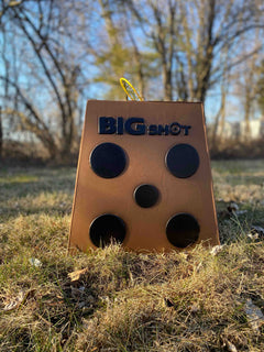 BIGshot Archery Pro Hunter 16 bag archery target with multiple scoring zones and durable fabric for practice shooting.