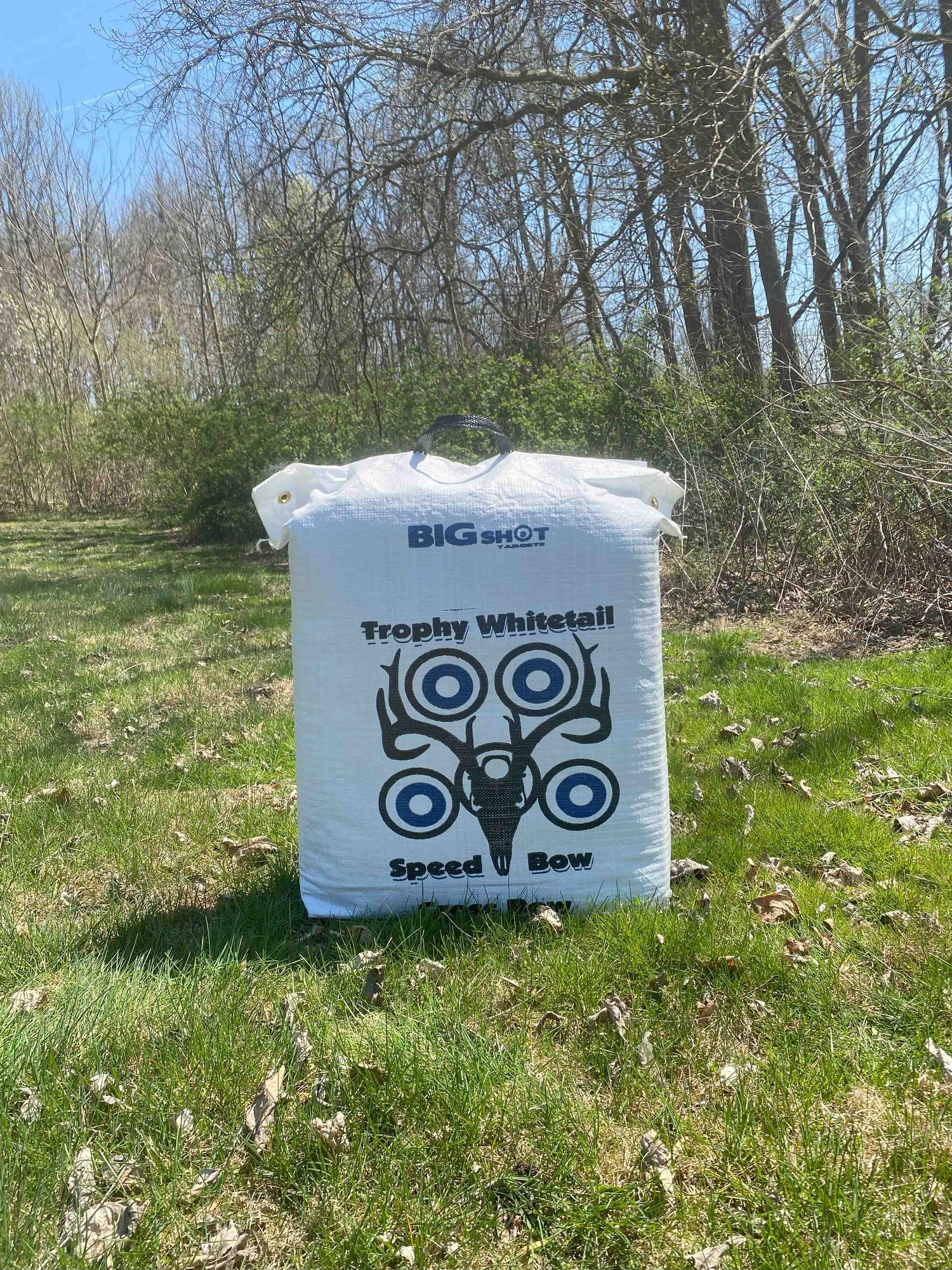 BIGshot Archery Trophy Whitetail Bag Target for archery practice, featuring realistic whitetail deer design and durable bag construction.