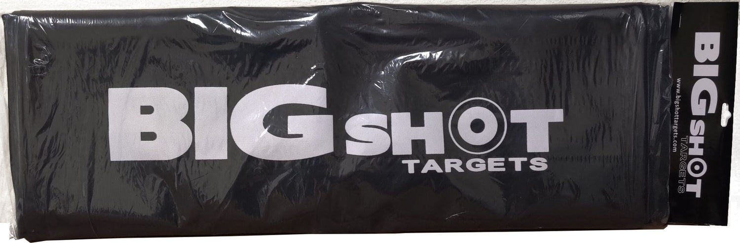 BIGshot Archery Premium Archery Target Weather Cover protecting an archery target from weather elements outdoors.
