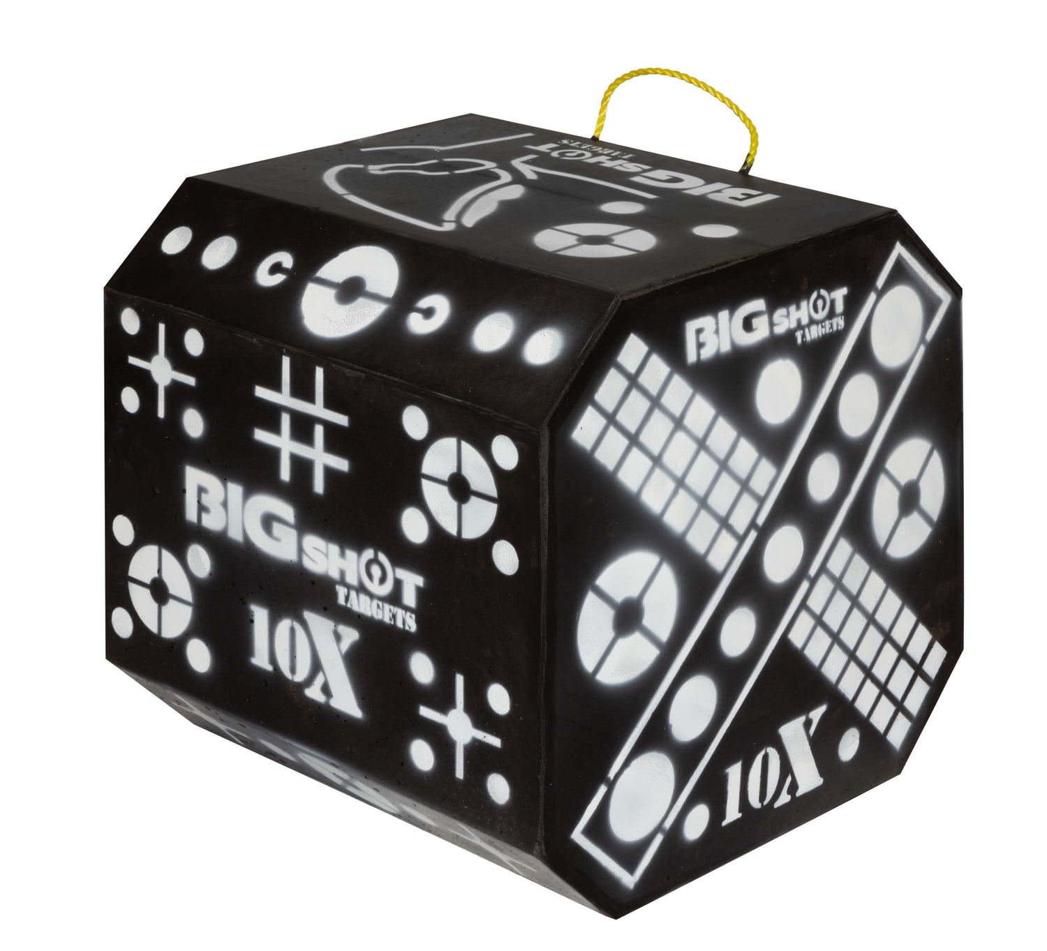 BIGshot Archery Titan 10XL foam target with multiple target faces and vibrant colors for archery practice and training.
