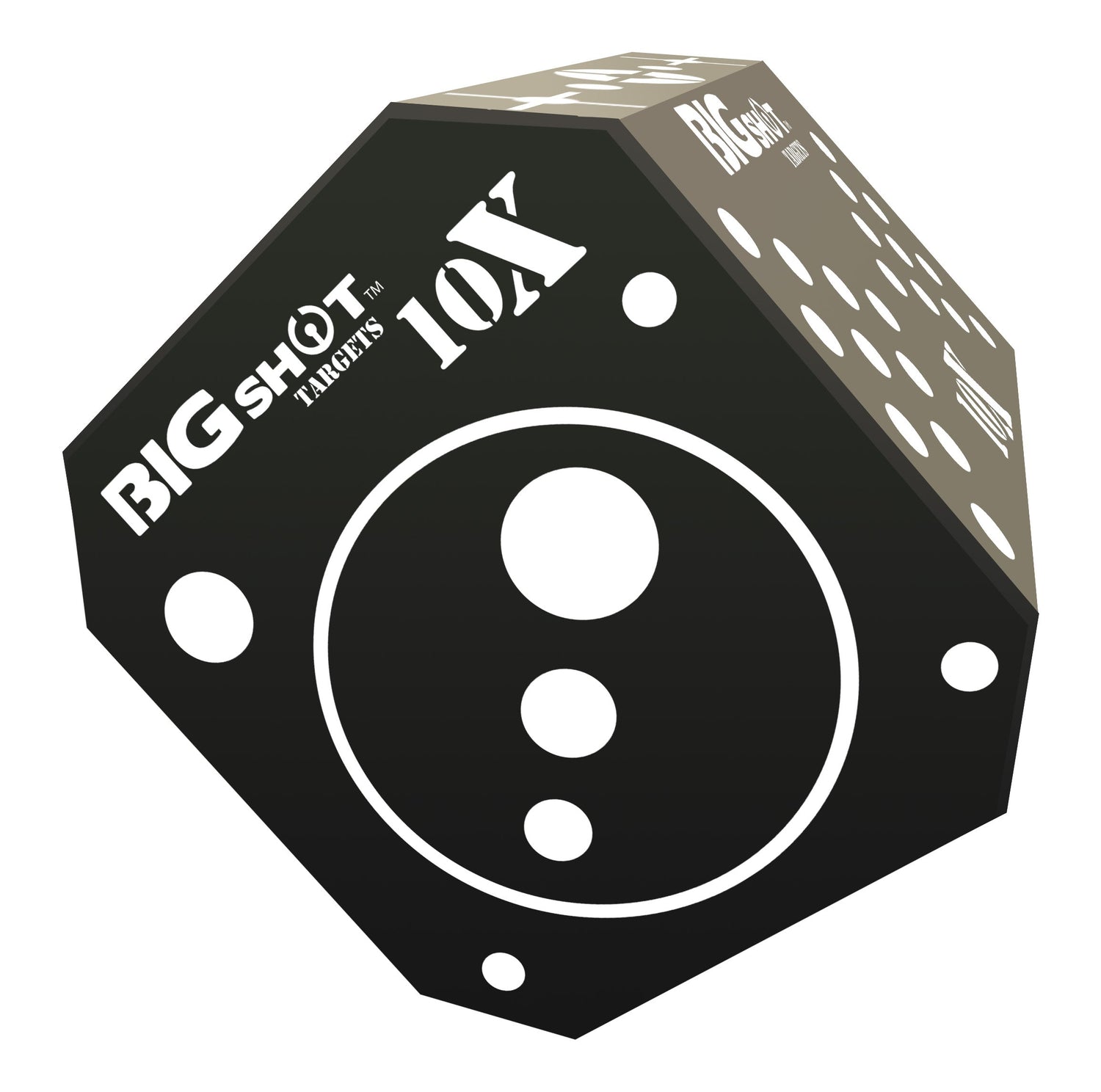 BIGshot Archery Titan 10XL foam target with multiple target faces for archery practice and shooting accuracy.