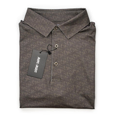 Bow Crew Apparel "Mallards" golf polo T-shirt featuring mallard duck graphic and classic fit, perfect for outdoor and casual wear.