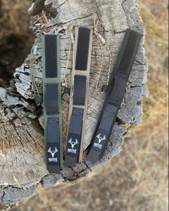 Black Native Archery Release Strap by Bow Disciples with adjustable strap and comfortable grip for precise shooting.