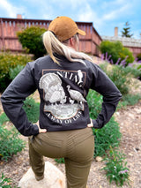 Black Hunt Life long sleeve shirt by Bow Disciples featuring a sleek design and comfortable fit.