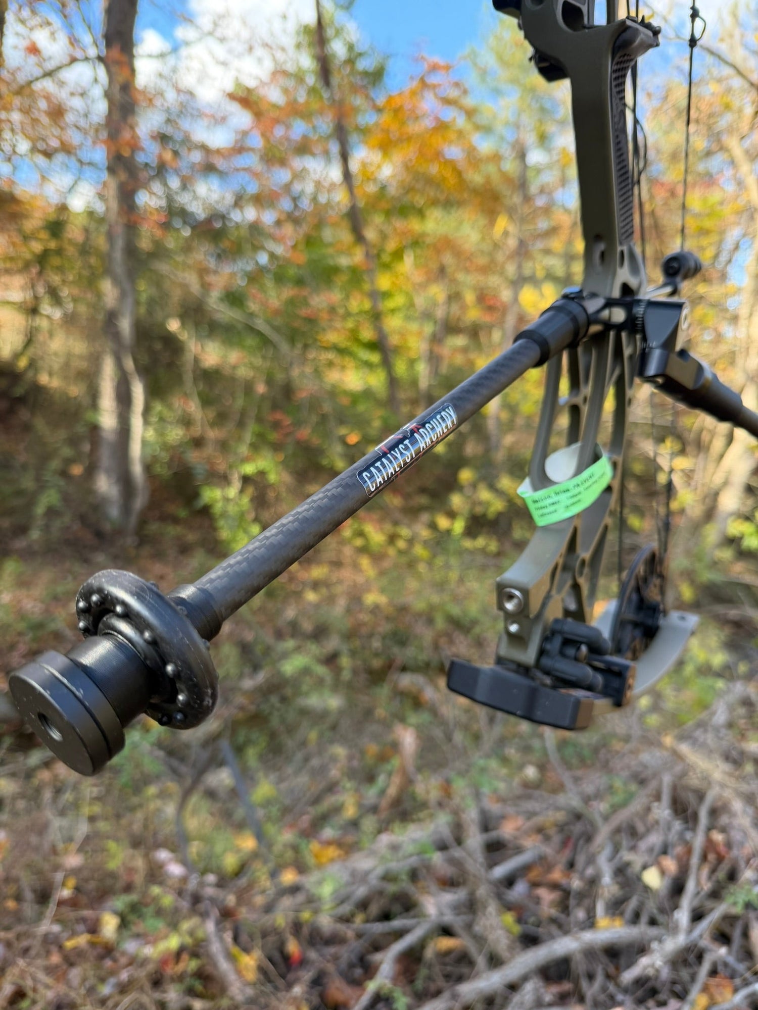 Catalyst Archery Phantom Series Micro Diameter Stabilizers, 12-inch, lightweight archery stabilizers for improved bow stability.