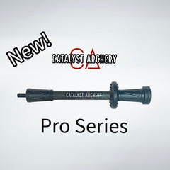 Catalyst Archery Pro Series Hunting Stabilizers, 6-inch black stabilizers for improved bow stability and accuracy.
