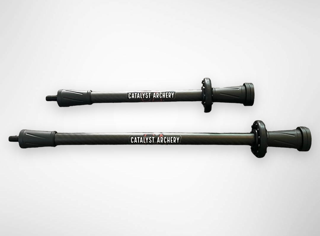 Catalyst Archery Pro Series Hunting Stabilizers, 6-inch stabilizers for bow stability and precision during hunting.