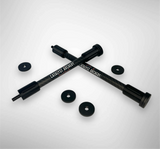 Catalyst Archery bow hunting stabilizer set with 8-inch and 6-inch stabilizers for improved balance and stability.