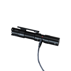 Fenix LD12R dual light EDC flashlight with 600 lumens, compact design, black body, and adjustable beam for outdoor use.