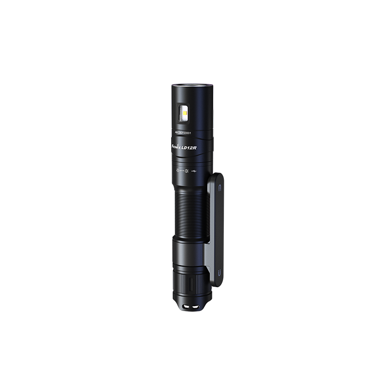 Fenix LD12R dual light EDC flashlight with 600 lumens, compact design, and adjustable beam for everyday carry.