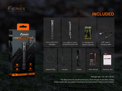 Fenix LD22 V2 compact LED flashlight with 800 lumens, showcasing its sleek design and durable construction for everyday carry.