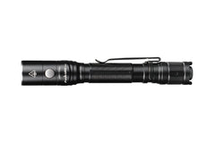 Fenix LD22 V2 compact LED flashlight with 800 lumens, EDC size, black body, and adjustable bezel for versatile lighting.